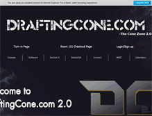 Tablet Screenshot of draftingcone.com